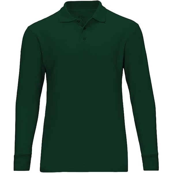 Amazon.com: Faded Glory Boys Long Sleeve Navy Blue Cotton Polo